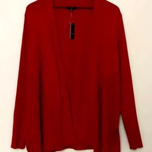 Verve Ami Cardigan Sweater 1X Red Long Sleeve
